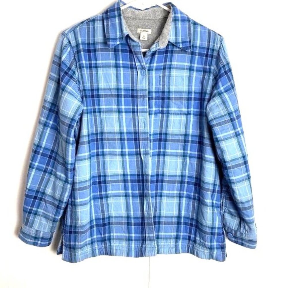 L.L. Bean Fleece Lined Flannel Shirt - Size XS